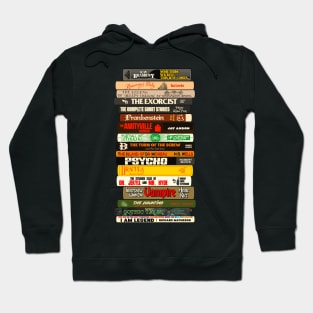 Classic Horror Books Stack Hoodie